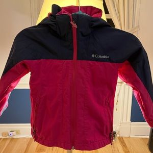 Columbia waterproof three in one winter jacket pre owned size XXS for girls